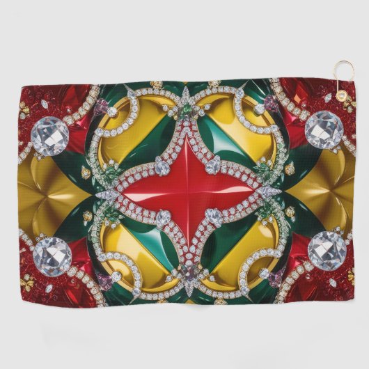 Golfhanddoek met Los Angeles kleuren (Horizontaal)