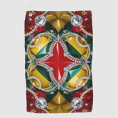 Golfhanddoek met Los Angeles kleuren (Voorkant)