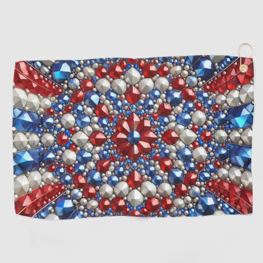 Golfhanddoek met Nederlandse kleuren (Horizontaal)