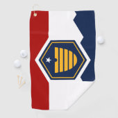 Golfhanddoek met nieuwe vlag van Utah, VS (Insitu)