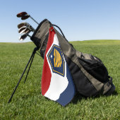 Golfhanddoek met nieuwe vlag van Utah, VS (Groen)