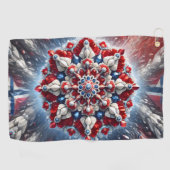 Golfhanddoek met Noorse kleuren (Horizontaal)