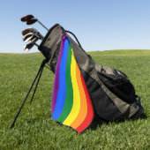 Golfhanddoek met Pride vlag van LGBT (Groen)