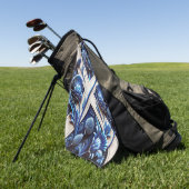 Golfhanddoek met Scottish Thistles Design (Groen)