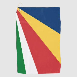 Golfhanddoek met Seychellen kleuren