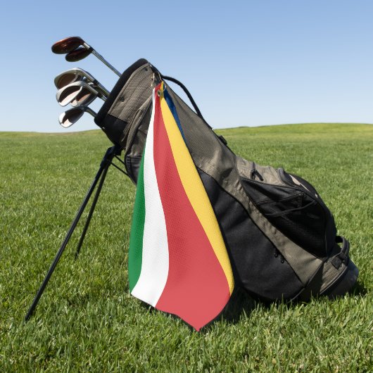 Golfhanddoek met Seychellen kleuren (Groen)