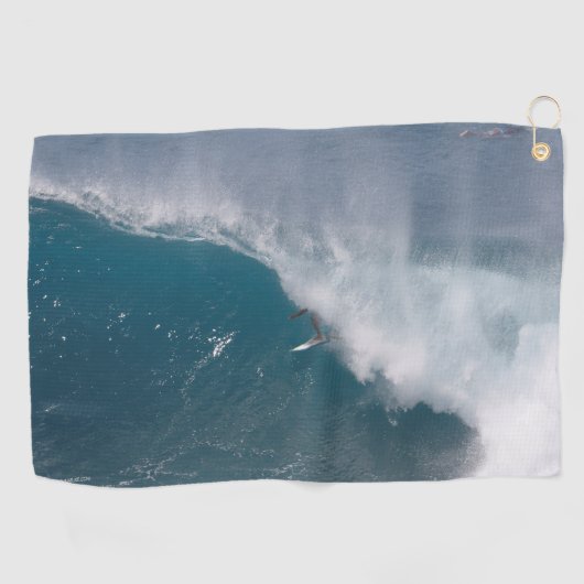 Golfhanddoek met surfen (Horizontaal)