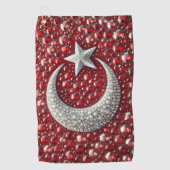 Golfhanddoek met Turkse kleuren (Voorkant)
