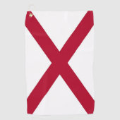 Golfhanddoek met vlag van Alabama, Verenigde State (Voorkant)