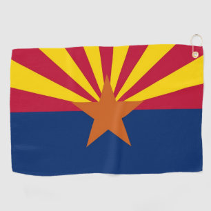 Golfhanddoek met vlag van Arizona, Verenigde State