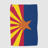 Golfhanddoek met vlag van Arizona, Verenigde State (Voorkant)