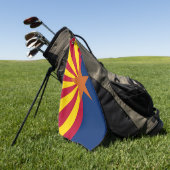 Golfhanddoek met vlag van Arizona, Verenigde State (Groen)