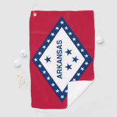 Golfhanddoek met vlag van Arkansas, Verenigde Stat (Insitu)