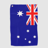 Golfhanddoek met vlag van Australië (Voorkant)