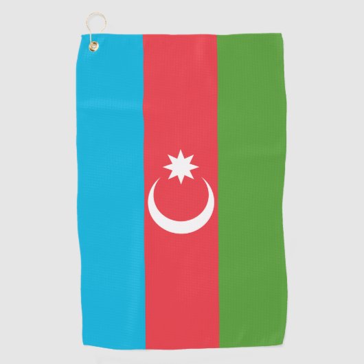 Golfhanddoek met vlag van Azerbeidzjan (Voorkant)