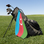 Golfhanddoek met vlag van Azerbeidzjan (Groen)