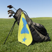 Golfhanddoek met vlag van Bady Bassit (Groen)