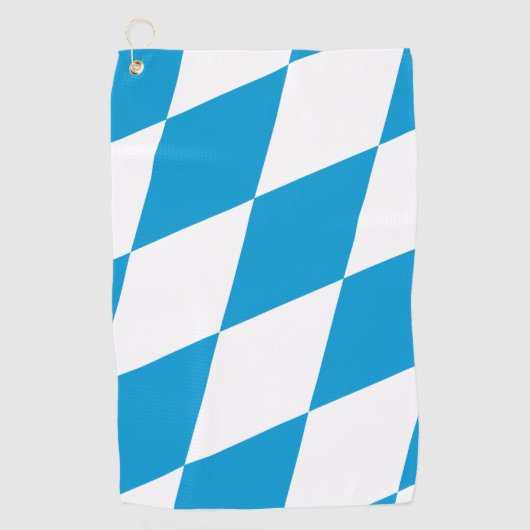 Golfhanddoek met vlag van Beieren, Duitsland (Voorkant)