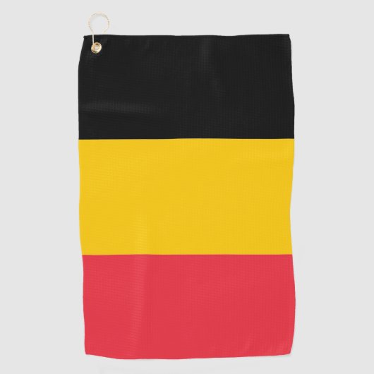 Golfhanddoek met vlag van België (Voorkant)