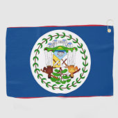 Golfhanddoek met vlag van Belize (Horizontaal)