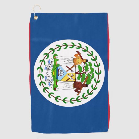 Golfhanddoek met vlag van Belize (Voorkant)