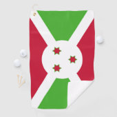 Golfhanddoek met vlag van Burundi (Insitu)
