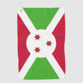 Golfhanddoek met vlag van Burundi (Voorkant)