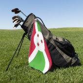 Golfhanddoek met vlag van Burundi (Groen)