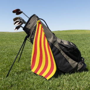 Golfhanddoek met vlag van Catalonië