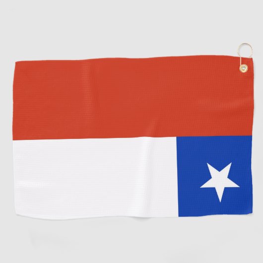 Golfhanddoek met vlag van Chili (Horizontaal)