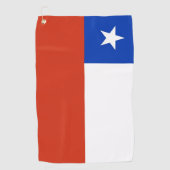 Golfhanddoek met vlag van Chili (Voorkant)