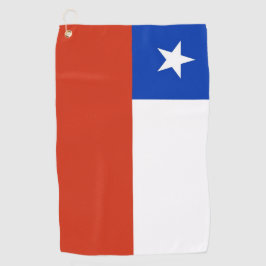 Golfhanddoek met vlag van Chili