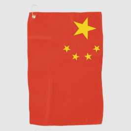 Golfhanddoek met vlag van China