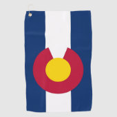 Golfhanddoek met vlag van Colorado, Verenigde Stat (Voorkant)