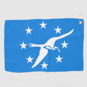 Golfhanddoek met vlag van Corpus Christi City, Ver (Horizontaal)