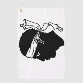 Golfhanddoek met vlag van Corsica
