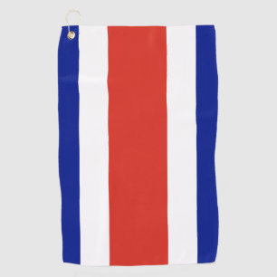 Golfhanddoek met vlag van Costa Rica