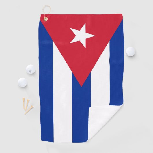 Golfhanddoek met vlag van Cuba (Insitu)