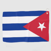 Golfhanddoek met vlag van Cuba (Horizontaal)