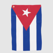 Golfhanddoek met vlag van Cuba (Voorkant)