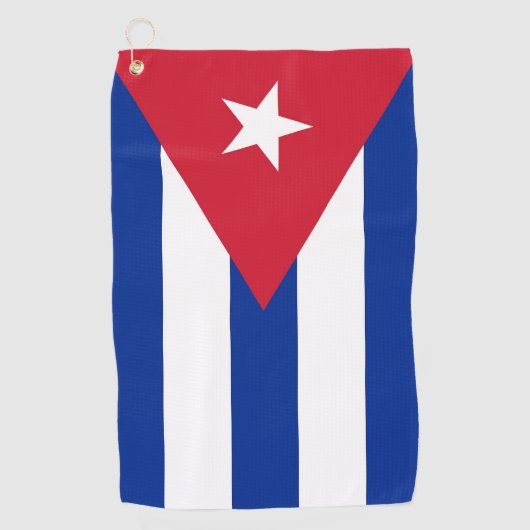 Golfhanddoek met vlag van Cuba (Voorkant)
