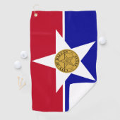 Golfhanddoek met vlag van Dallas City, Verenigde S (Insitu)