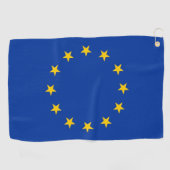 Golfhanddoek met vlag van de Europese Unie (Horizontaal)