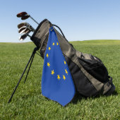 Golfhanddoek met vlag van de Europese Unie (Groen)
