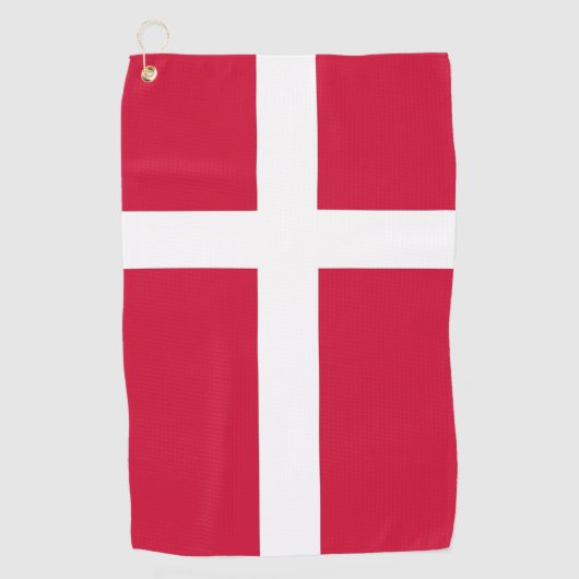 Golfhanddoek met vlag van Denemarken (Voorkant)