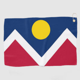 Golfhanddoek met vlag van Denver, Colorado, Vereni