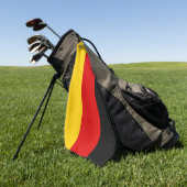 Golfhanddoek met vlag van Duitsland (Groen)