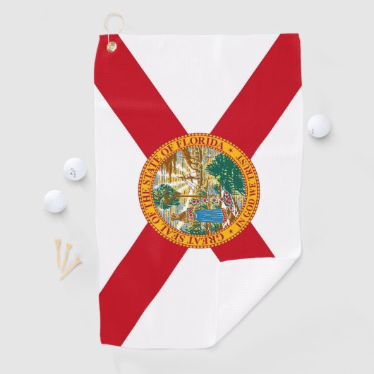 Golfhanddoek met vlag van Florida, Verenigde State (Insitu)