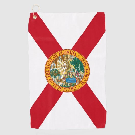 Golfhanddoek met vlag van Florida, Verenigde State (Voorkant)
