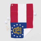 Golfhanddoek met vlag van Georgië, Verenigde State (Insitu)